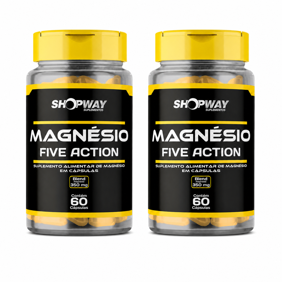 Kit 2 Magnésio Óxido Malato Bisglicinato Taurato Cloreto