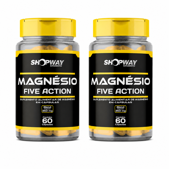 Kit 2 Magnésio Óxido Malato Bisglicinato Taurato Cloreto