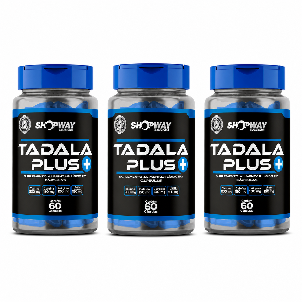 Kit com três frascos de Tadala Plus