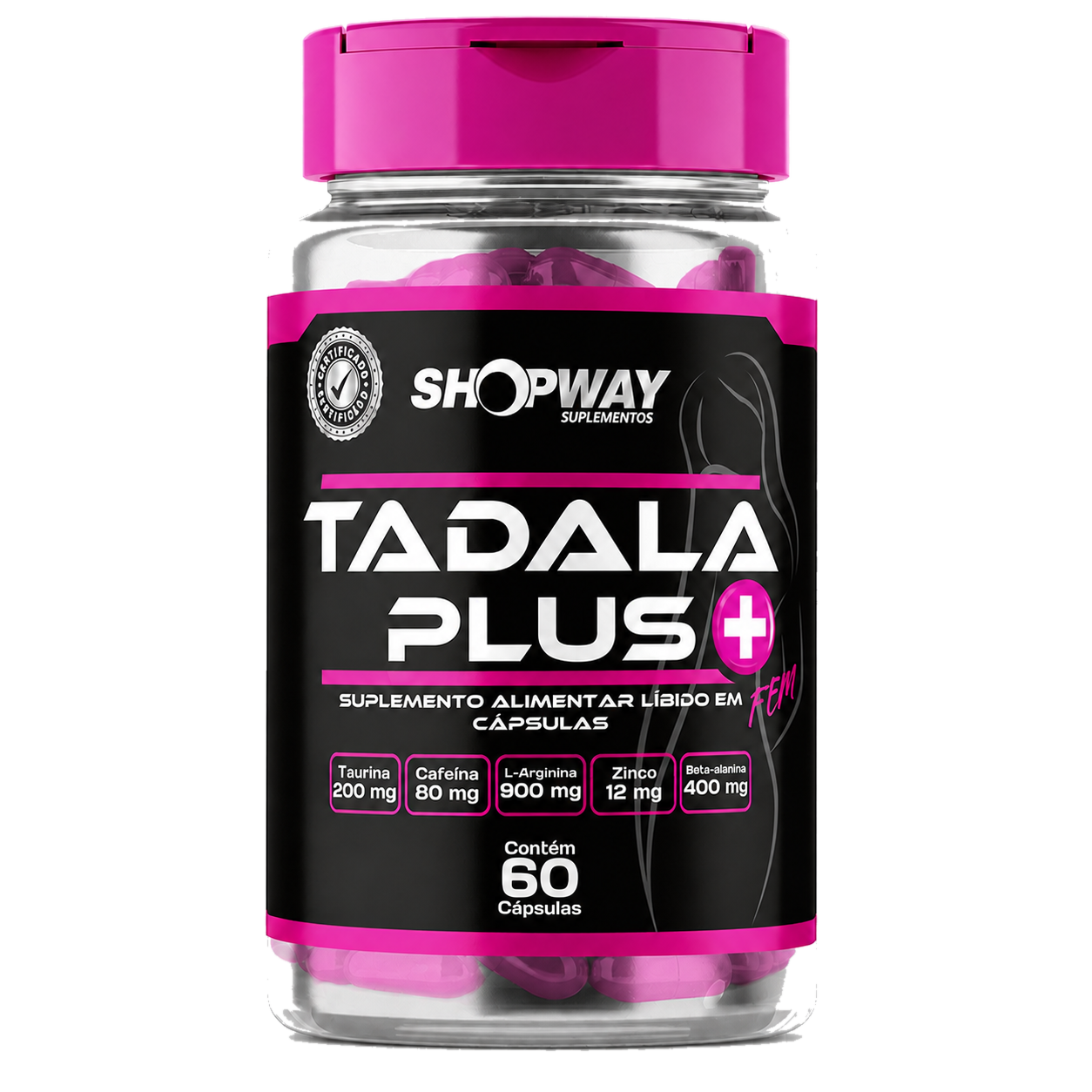 TadalaPlus Feminino mais potencia foco e disposição